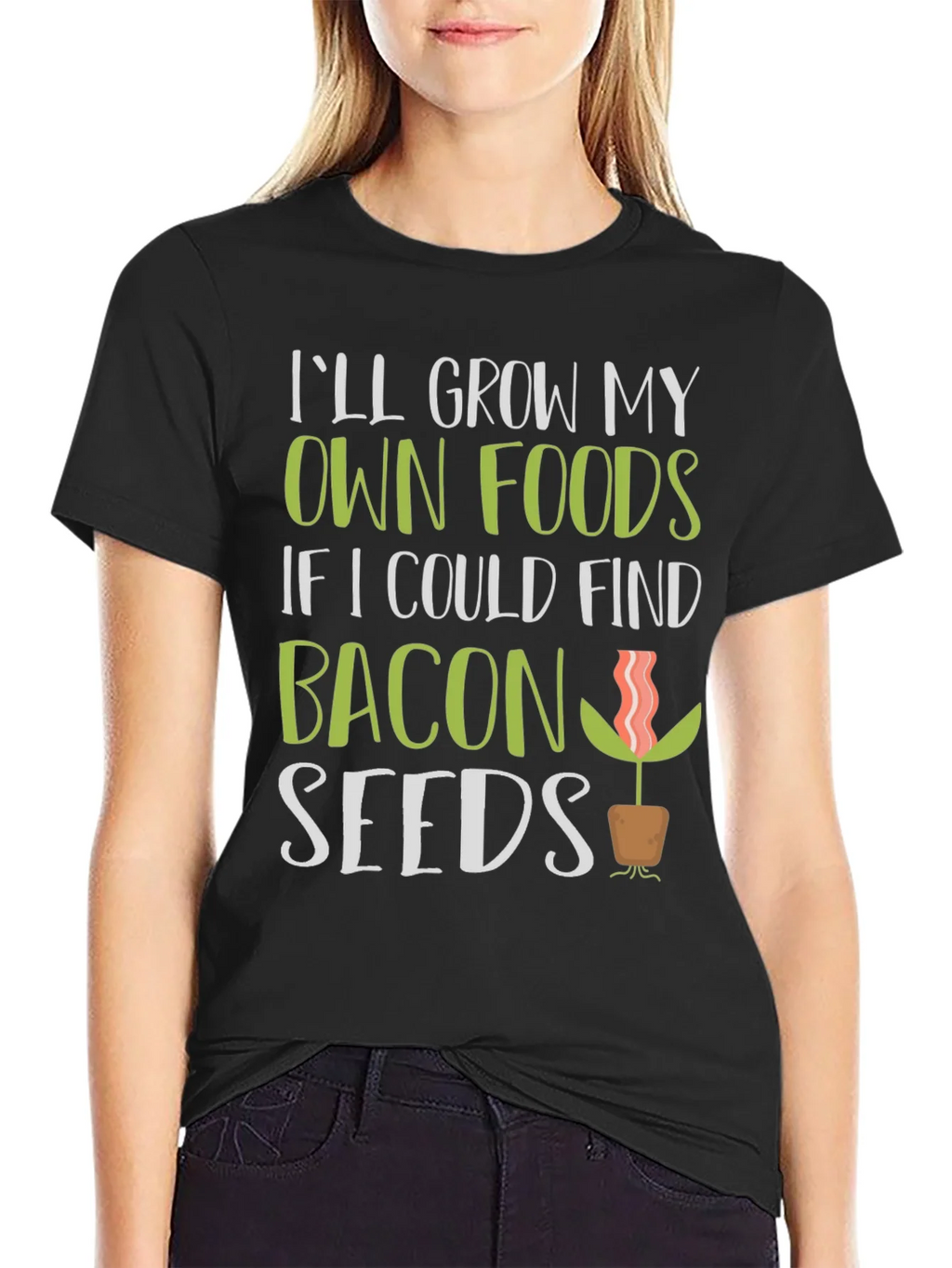 Funny Bacon Seeds Graphic T-Shirt product image 2