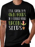 Funny Bacon Seeds Graphic T-Shirt product image 1