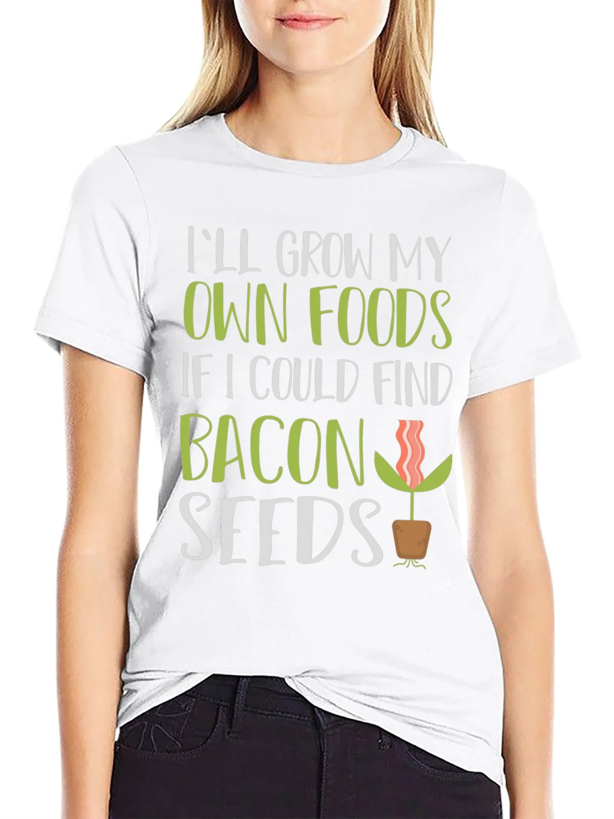 Funny Bacon Seeds Graphic T-Shirt product image 8