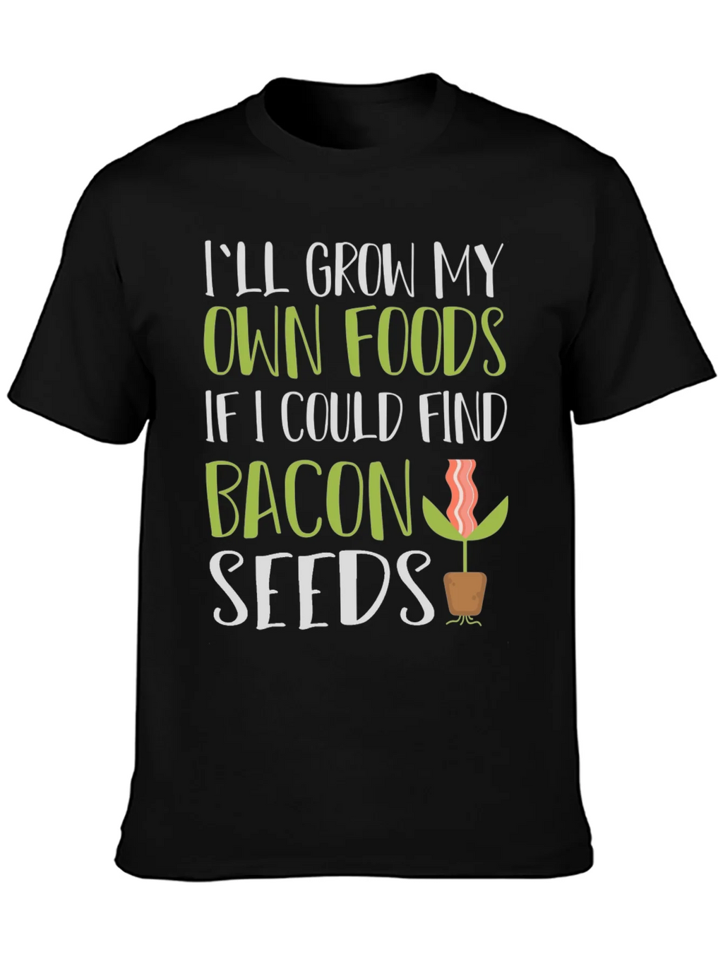 Funny Bacon Seeds Graphic T-Shirt product image 3