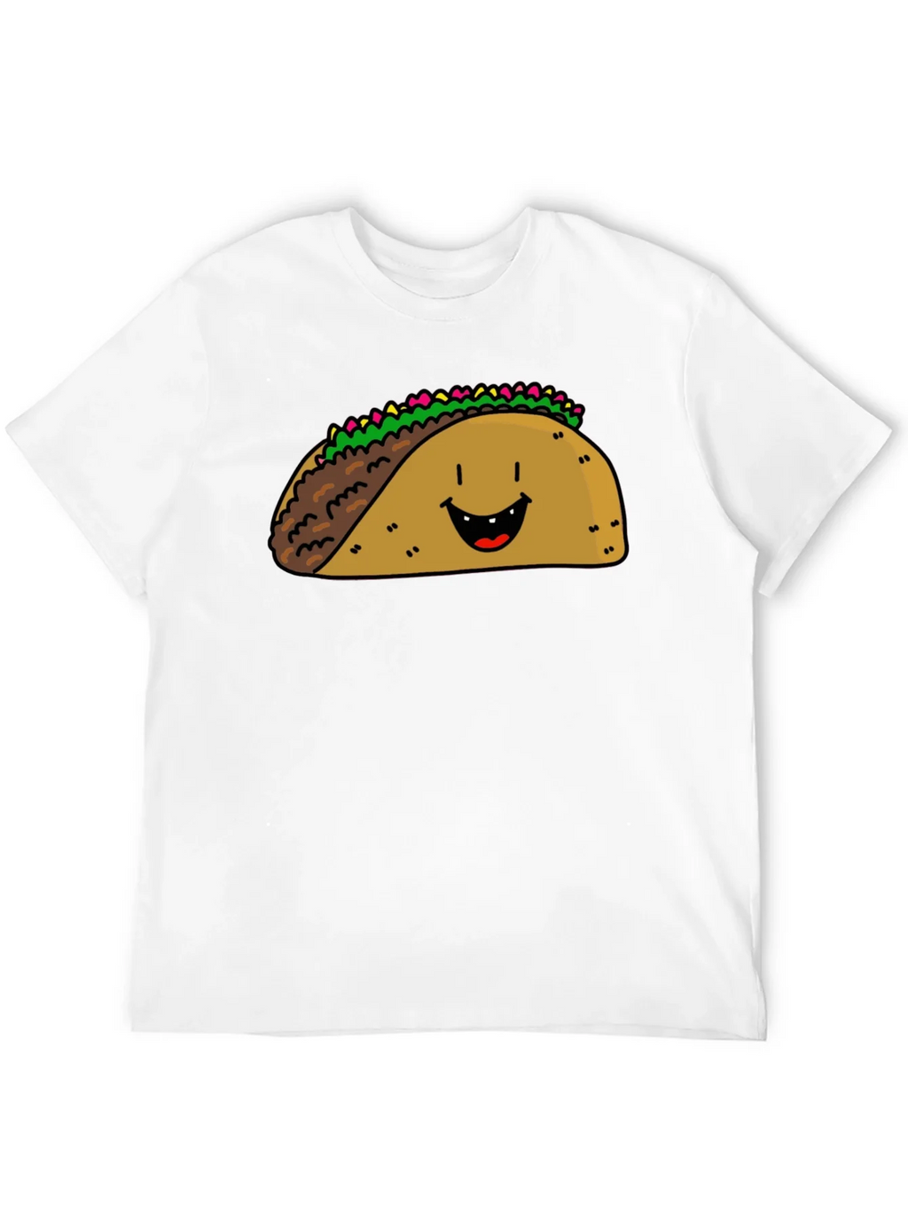 Happy Taco Graphic Tee - Black Cotton Blend product image 10