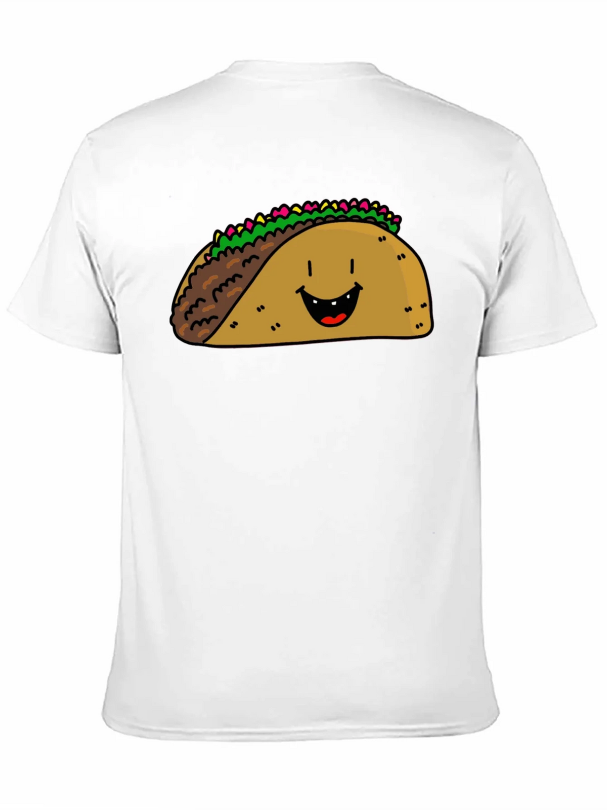 Happy Taco Graphic Tee - Black Cotton Blend product image 9