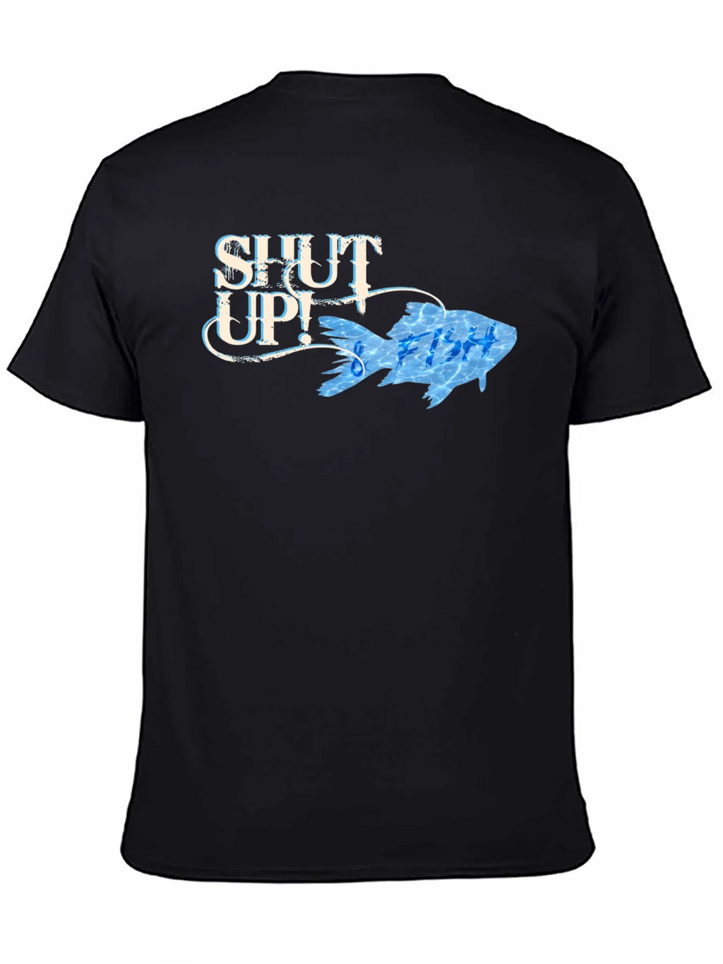 Shut Up! Funny Fish Graphic T-Shirt product image 1