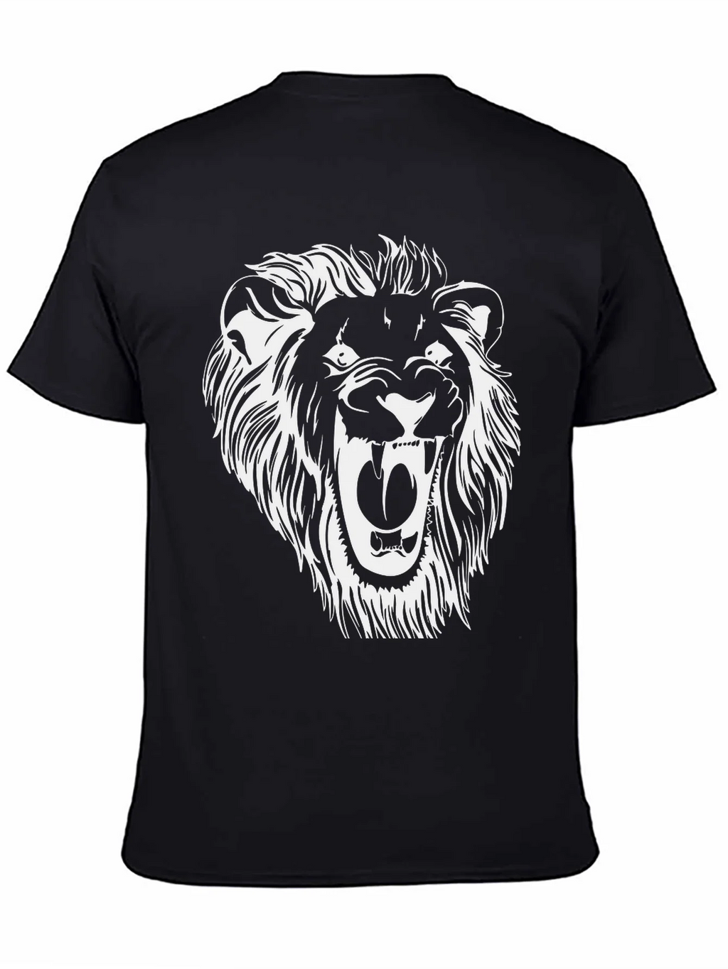 Lion Graphic Tee - Black Cotton Blend product image 2