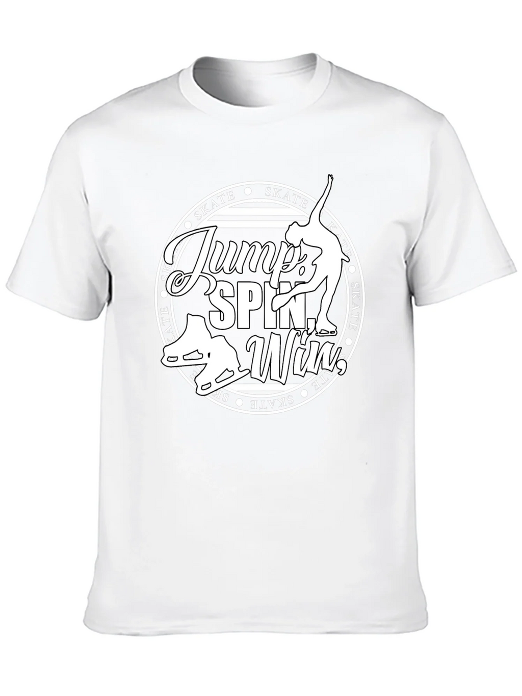 Figure Skating Graphic T-Shirt - Jump Spin Win product image 3