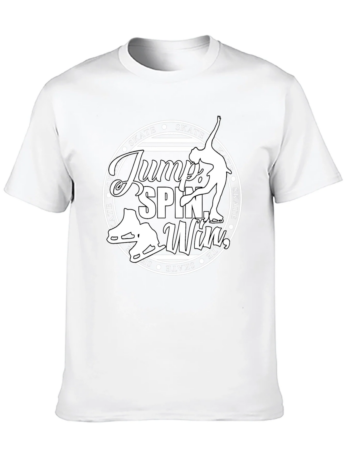 Figure Skating Graphic T-Shirt - Jump Spin Win product image 3