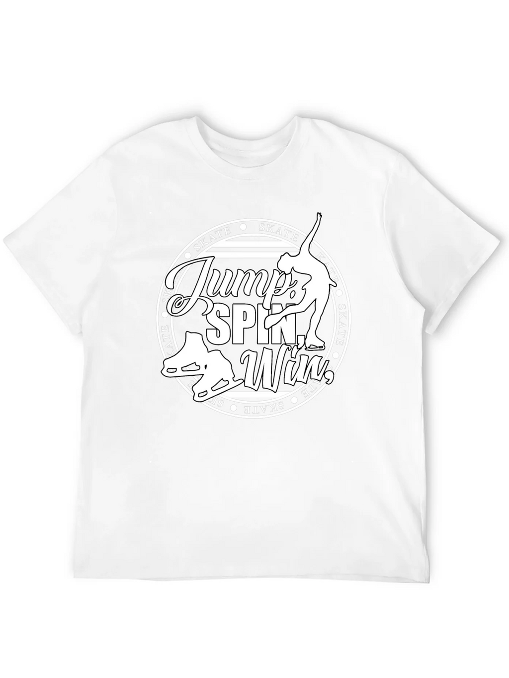 Figure Skating Graphic T-Shirt - Jump Spin Win product image 5