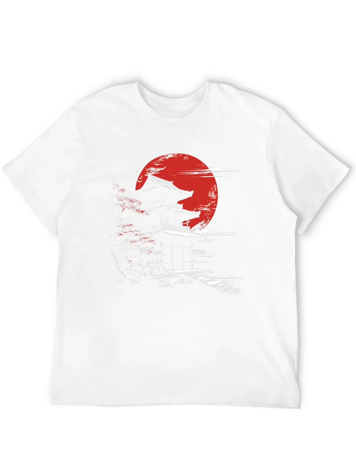 Japanese Temple Moon Graphic T-Shirt product image 11
