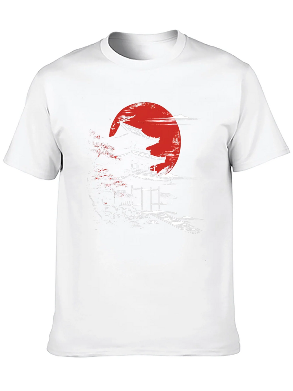 Japanese Temple Moon Graphic T-Shirt product image 9