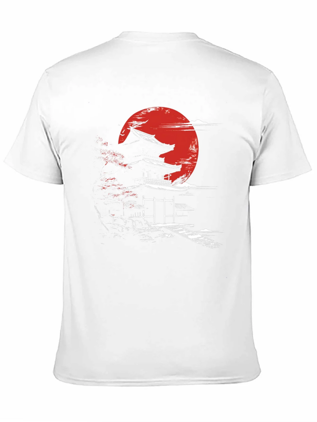 Japanese Temple Moon Graphic T-Shirt product image 10
