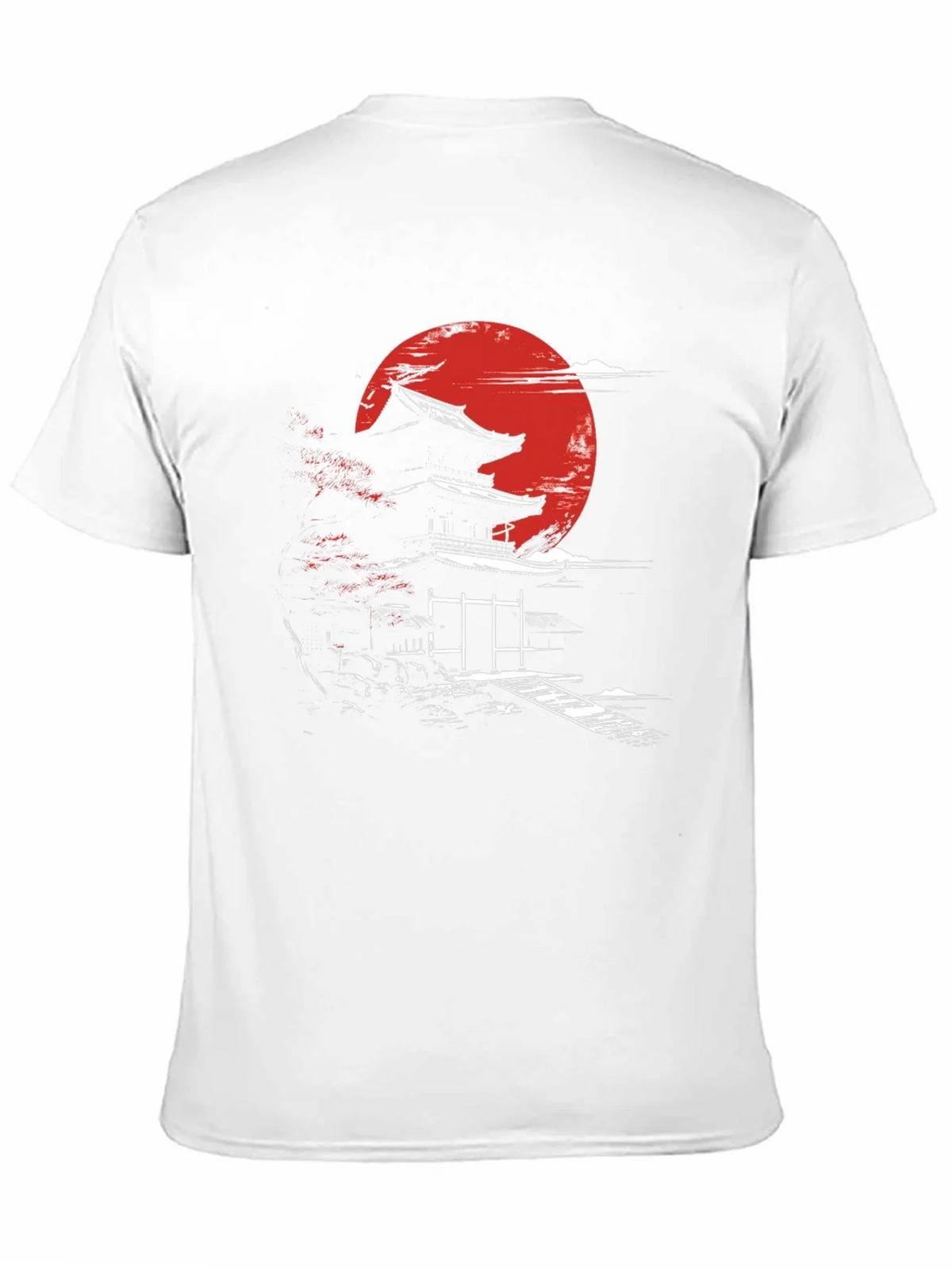 Japanese Temple Moon Graphic T-Shirt product image 10