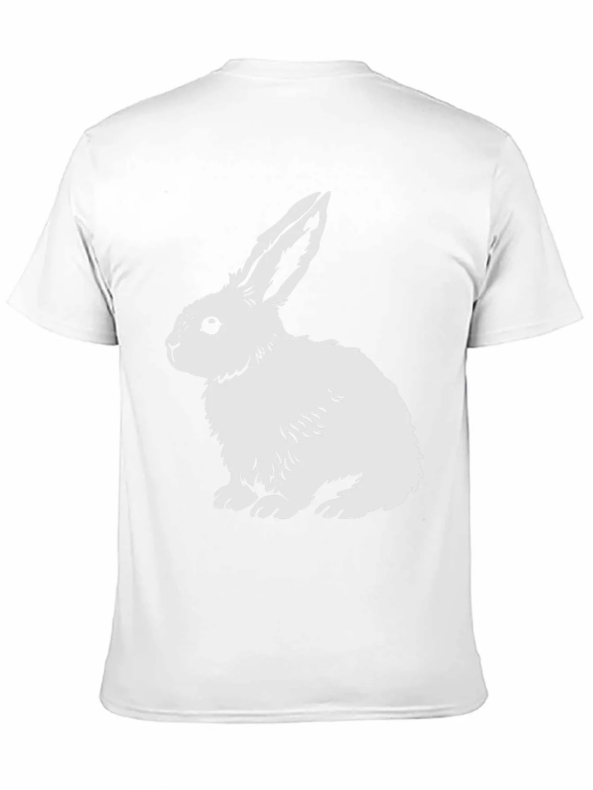Rabbit Graphic Tee - Black Cotton Blend Shirt product image 8