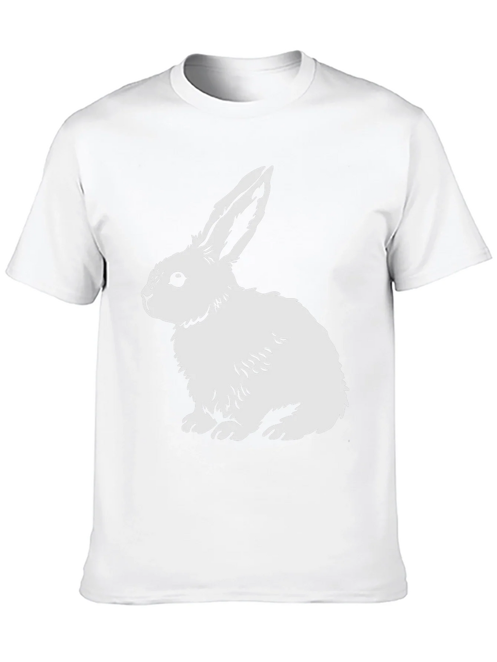 Rabbit Graphic Tee - Black Cotton Blend Shirt product image 7