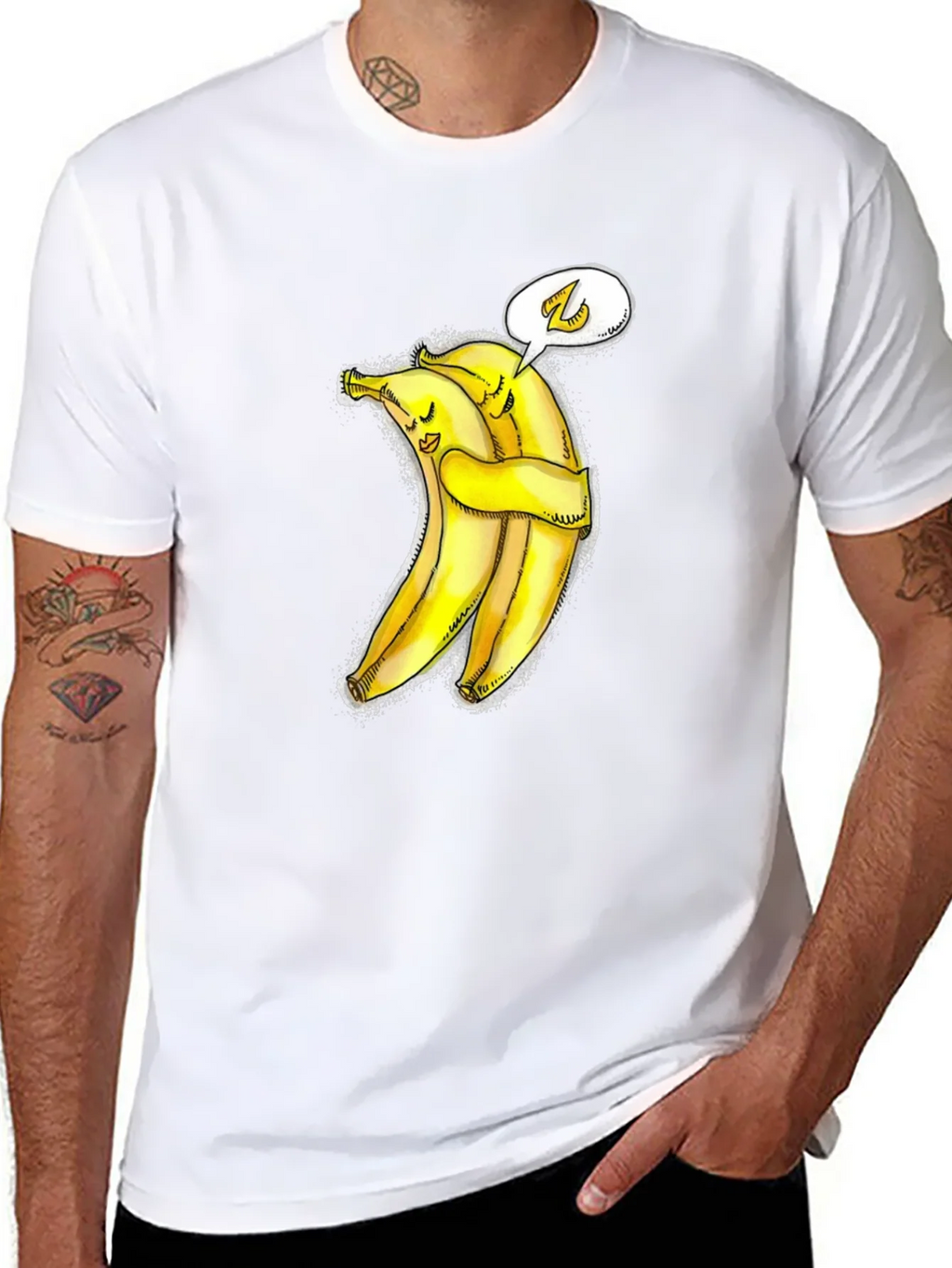 Hug-a-Bunch Banana Graphic Tee - Cute & Comfy product image 7