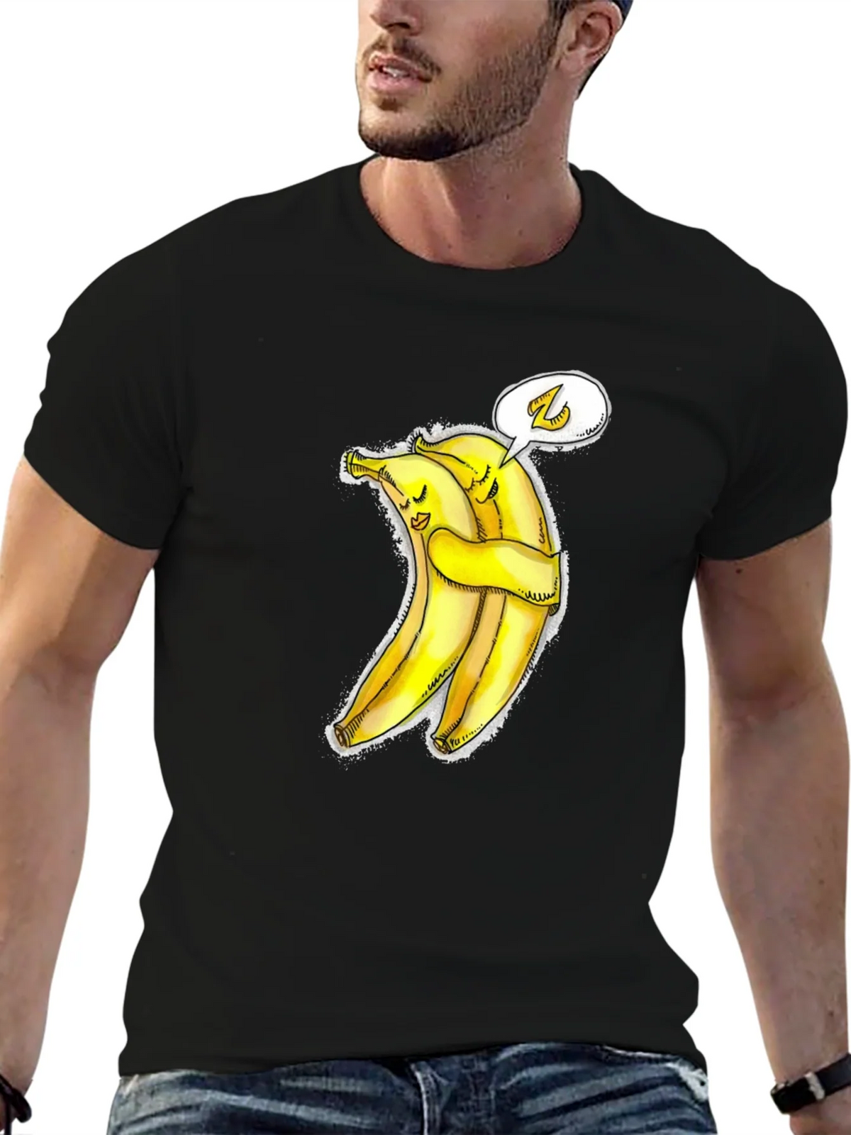 Hug-a-Bunch Banana Graphic Tee - Cute & Comfy product image 6