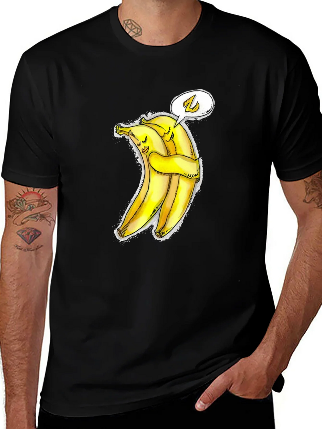 Hug-a-Bunch Banana Graphic Tee - Cute & Comfy product image 1