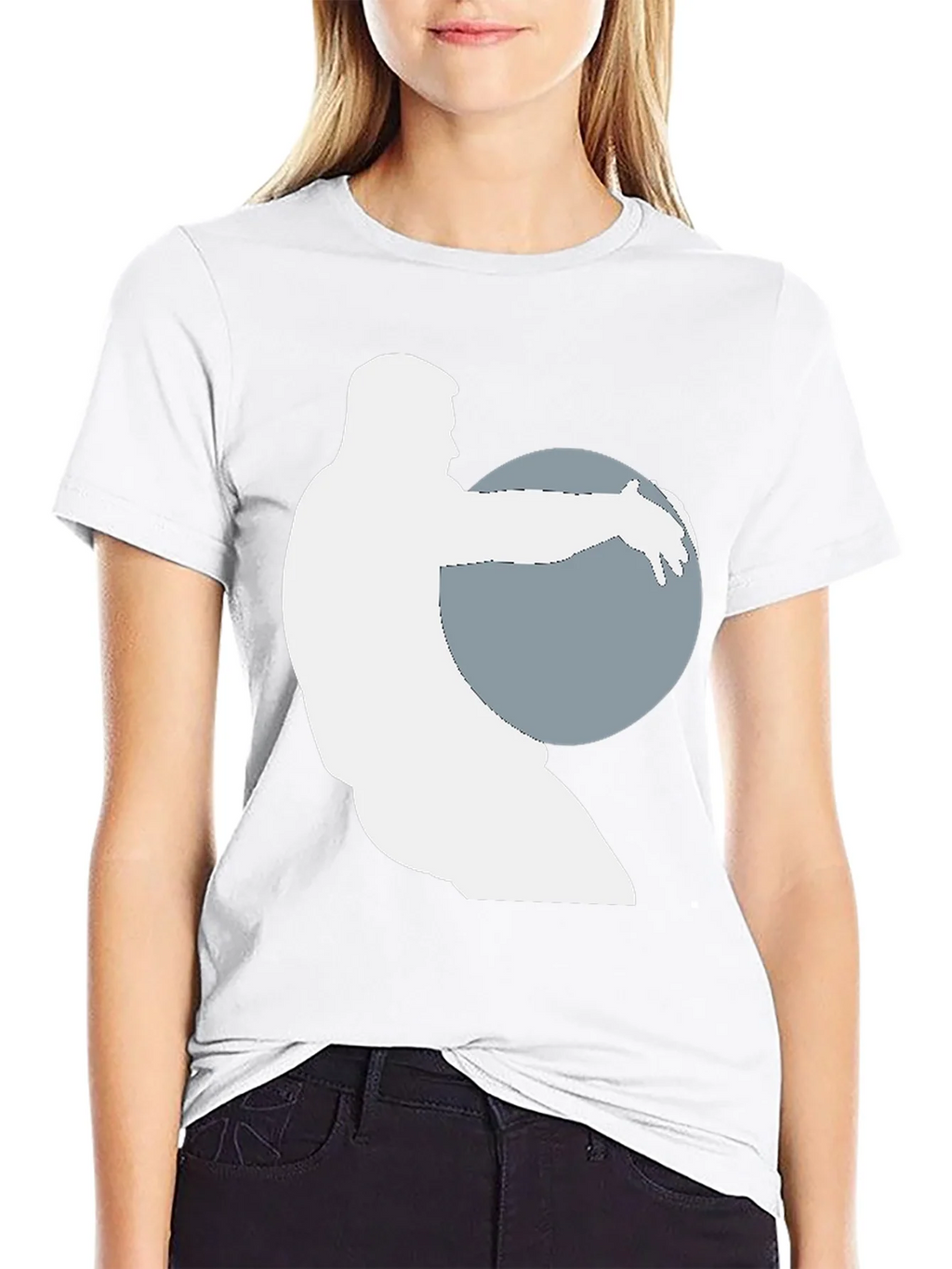 Weightlifter Silhouette Black T-Shirt product image 6
