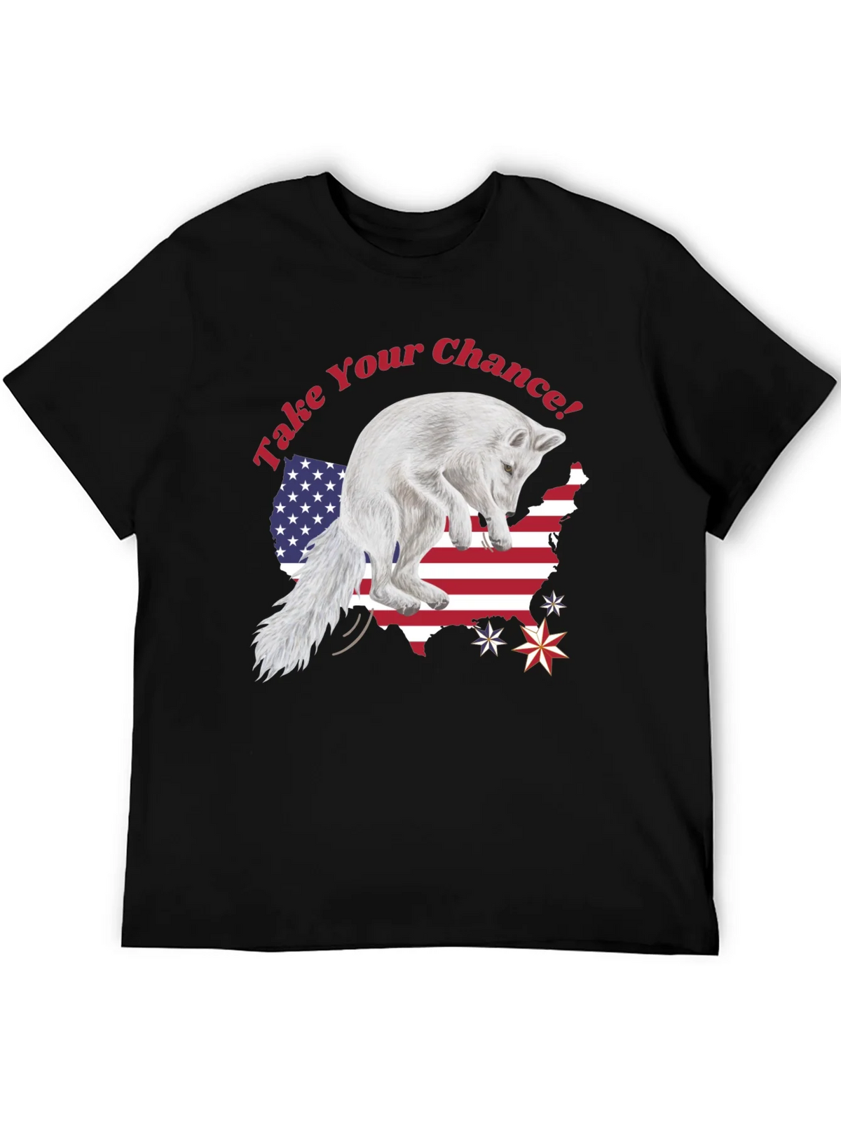 Take Your Chance Fox Patriotic T-Shirt product image 5