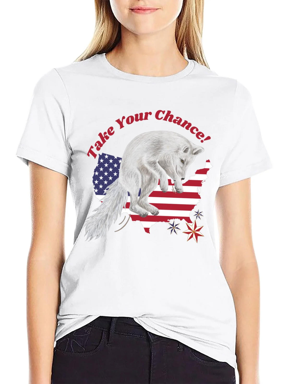 Take Your Chance Fox Patriotic T-Shirt product image 8