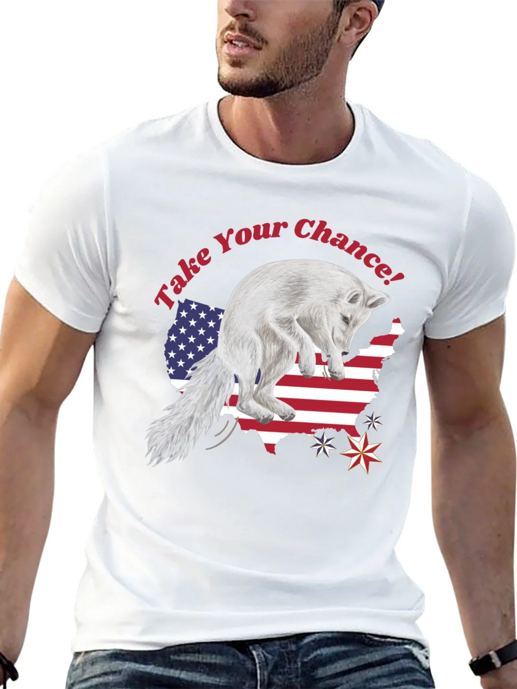 Take Your Chance Fox Patriotic T-Shirt product image 12