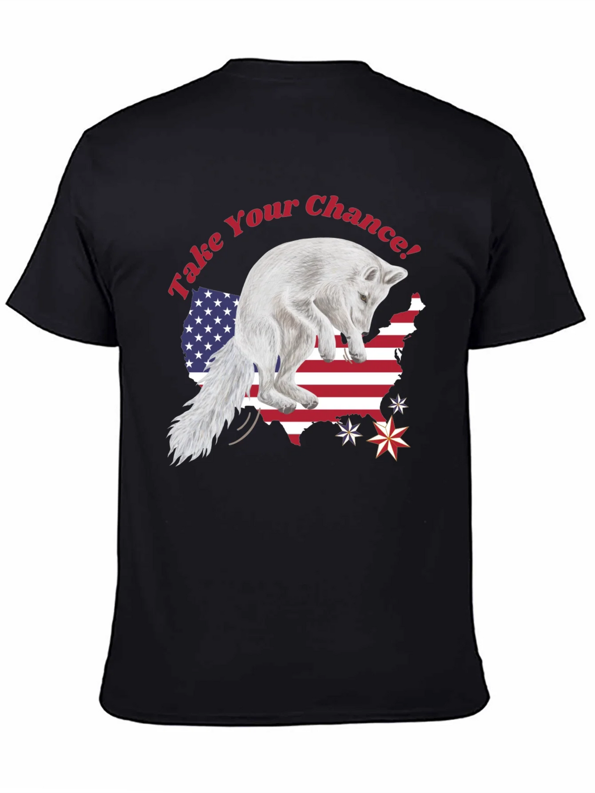 Take Your Chance Fox Patriotic T-Shirt product image 4