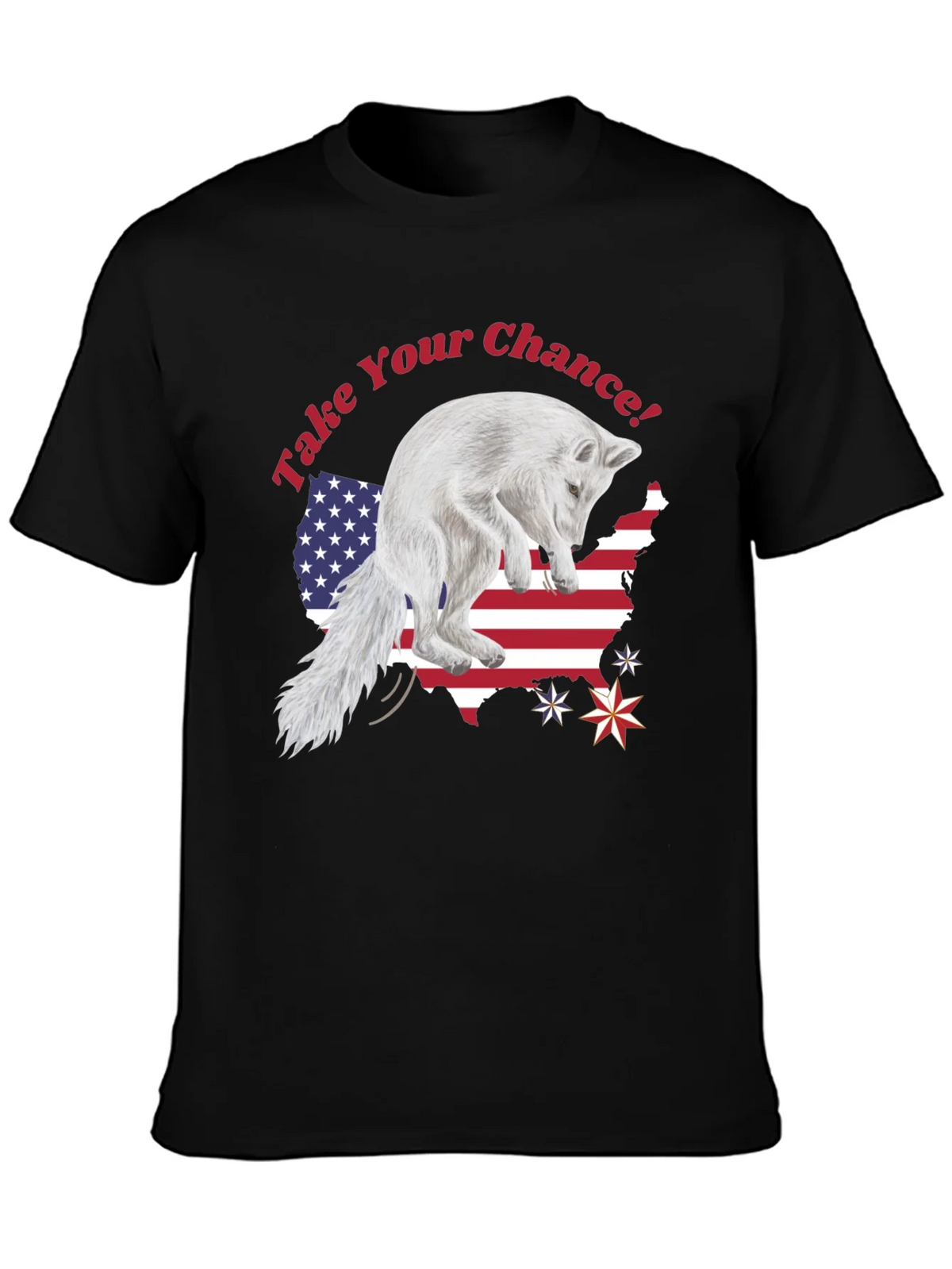 Take Your Chance Fox Patriotic T-Shirt product image 3