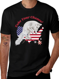 Take Your Chance Fox Patriotic T-Shirt product image 1