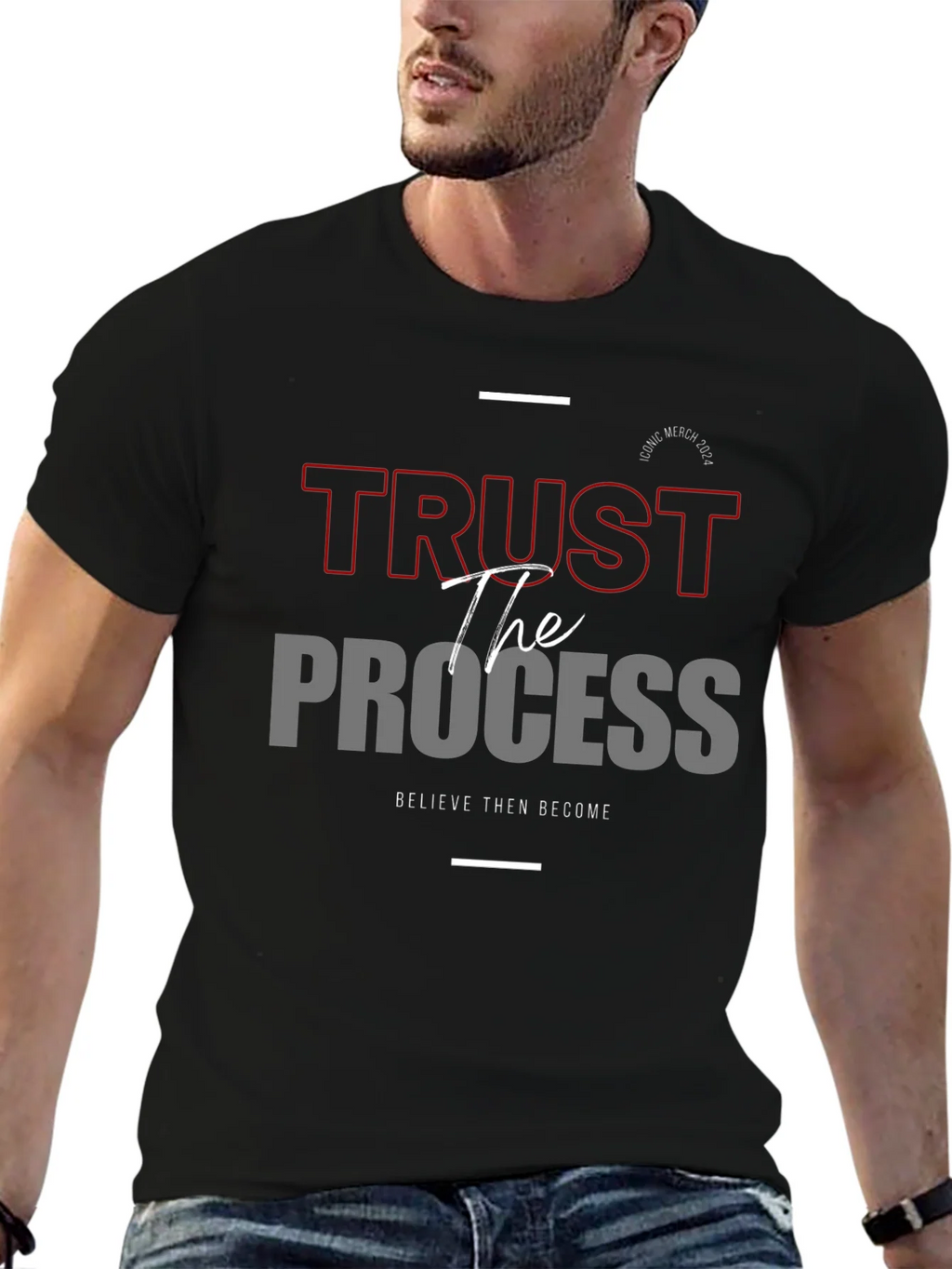 Trust the Process Graphic Tee - Believe and Become product image 5
