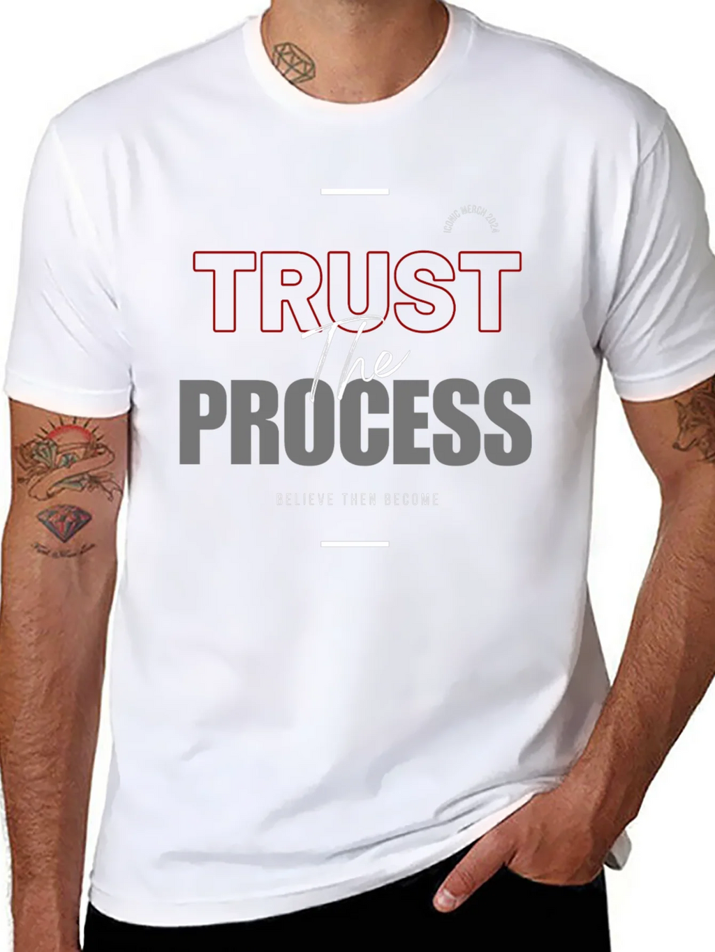Trust the Process Graphic Tee - Believe and Become product image 6