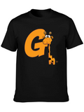 Fun Giraffe Initial G Black T-Shirt product image 1