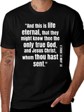 Eternal Life T-Shirt - St. John 17:3 Christian Apparel product image 1