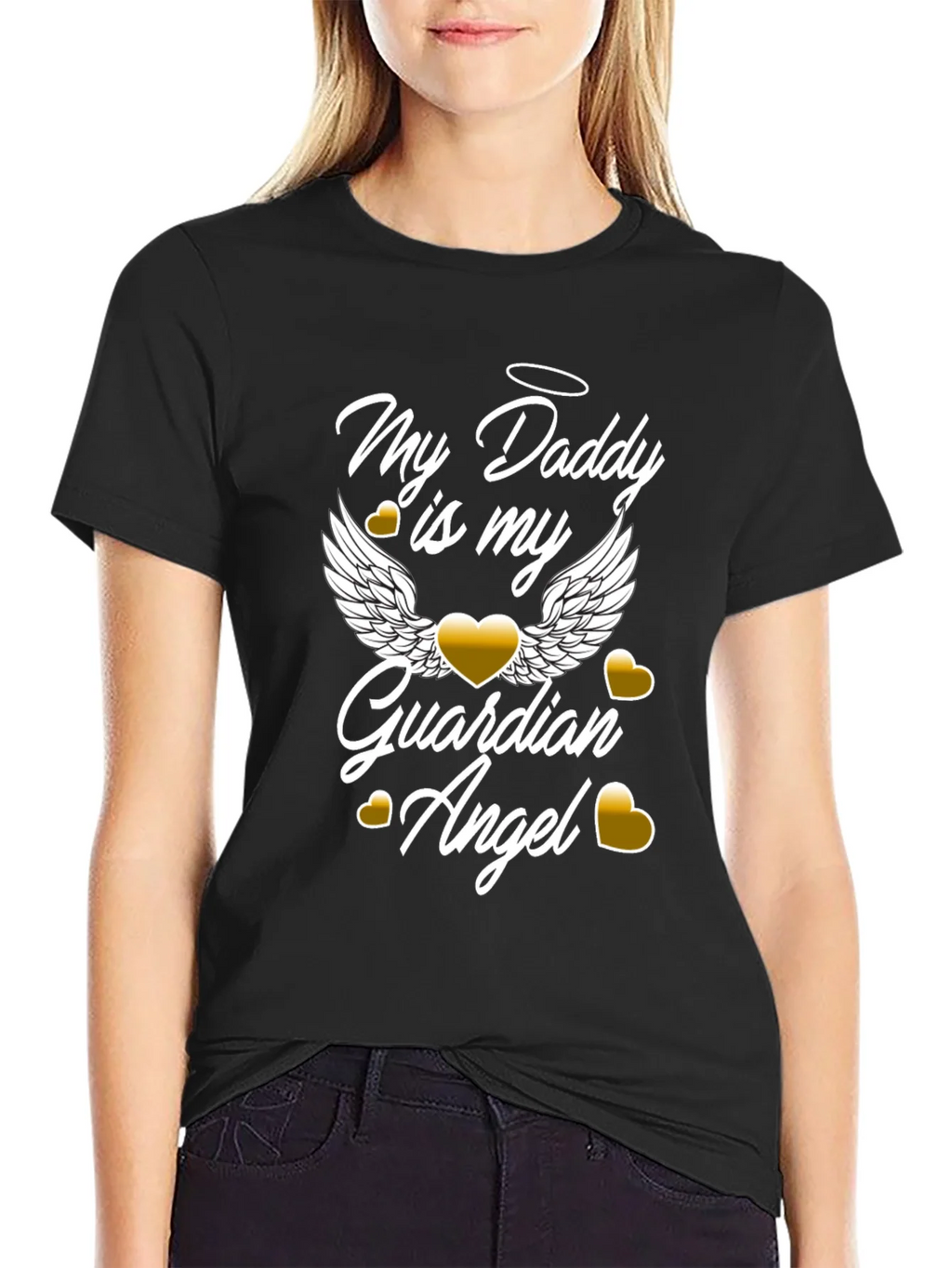 My Daddy is My Guardian Angel Graphic T-Shirt product image 2