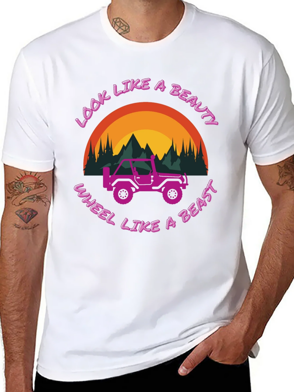 Look Like A Beauty Wheel A Beast T-Shirt product image 7