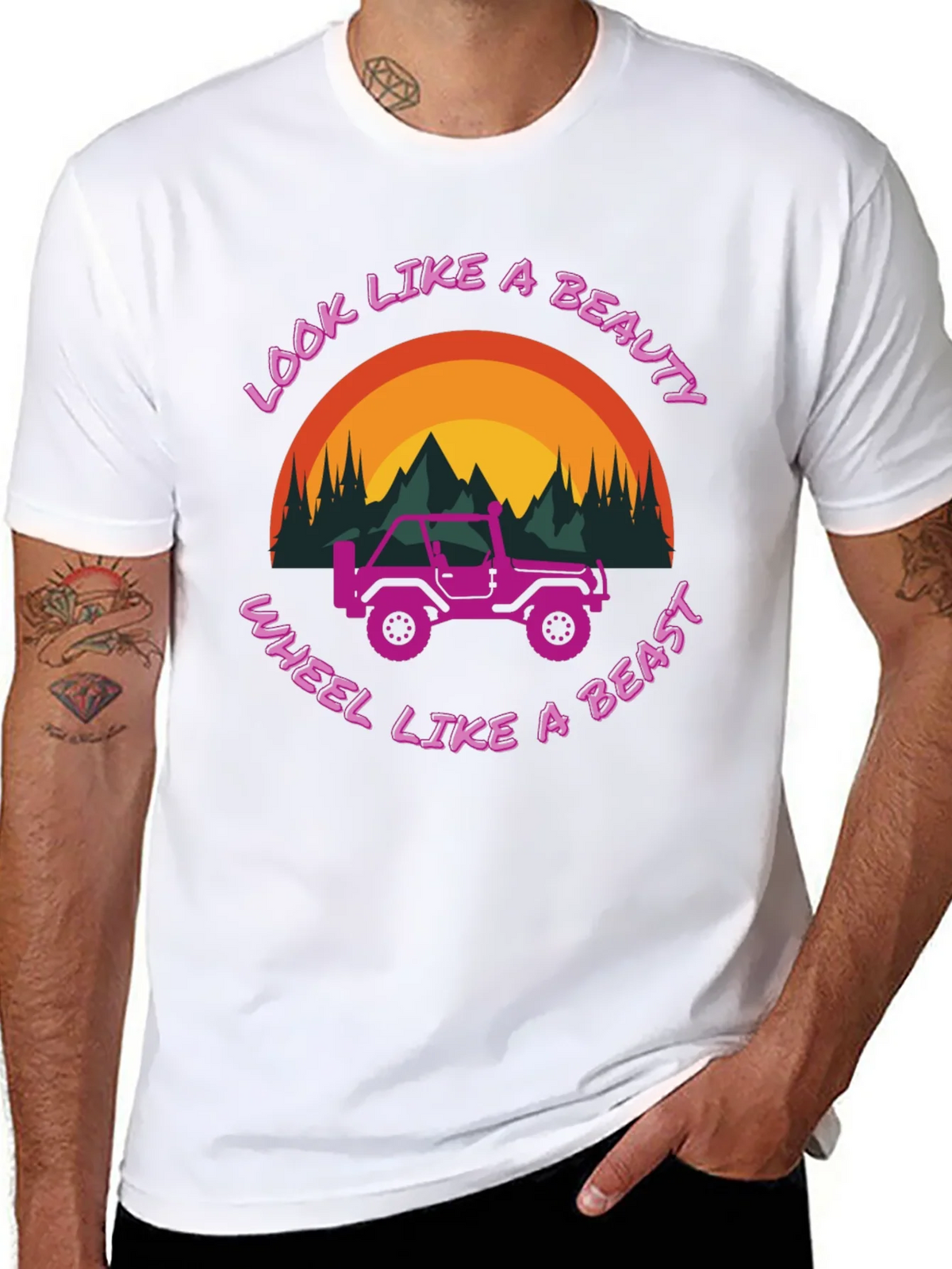 Look Like A Beauty Wheel A Beast T-Shirt product image 7