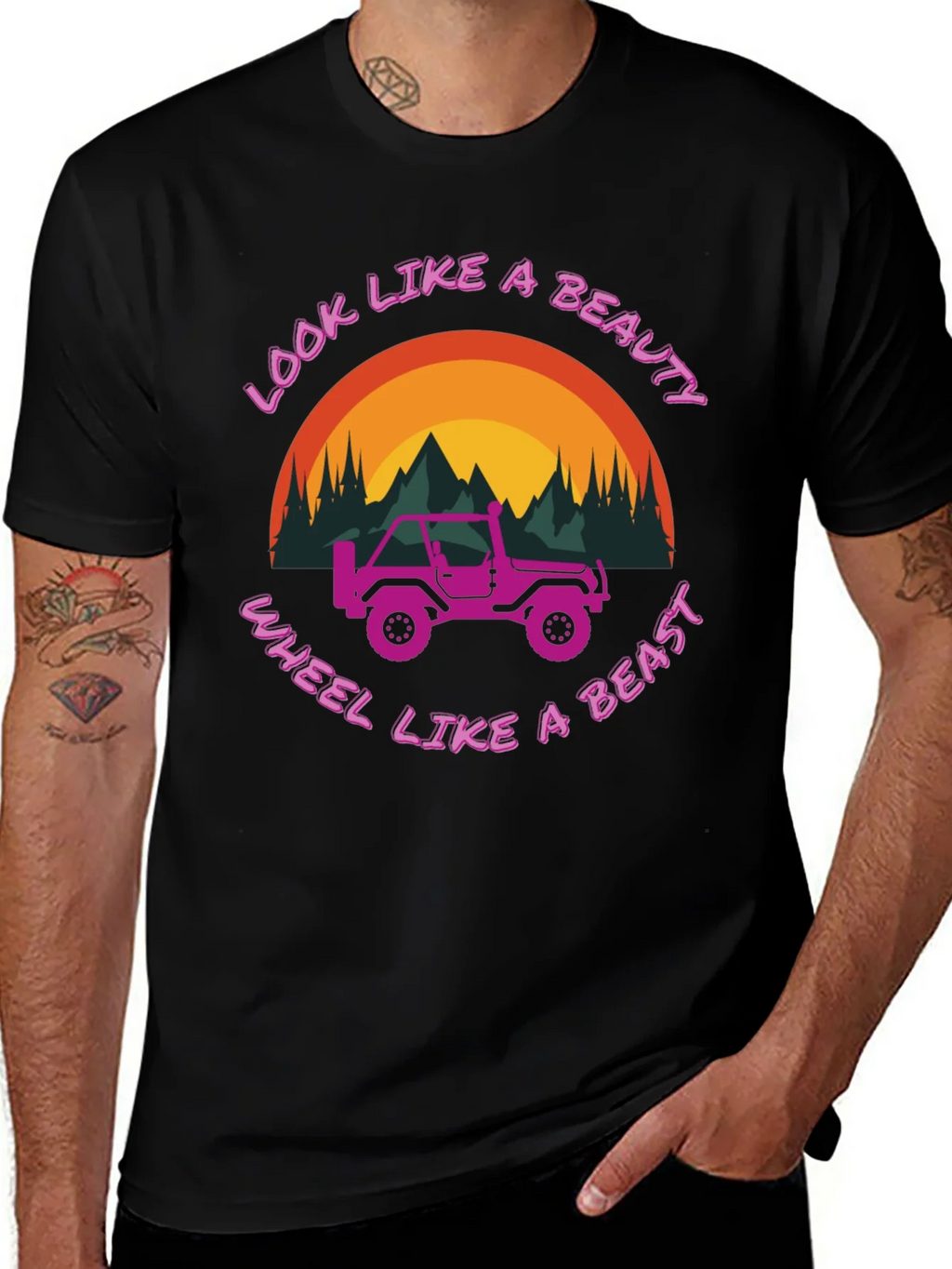 Look Like A Beauty Wheel A Beast T-Shirt product image 1