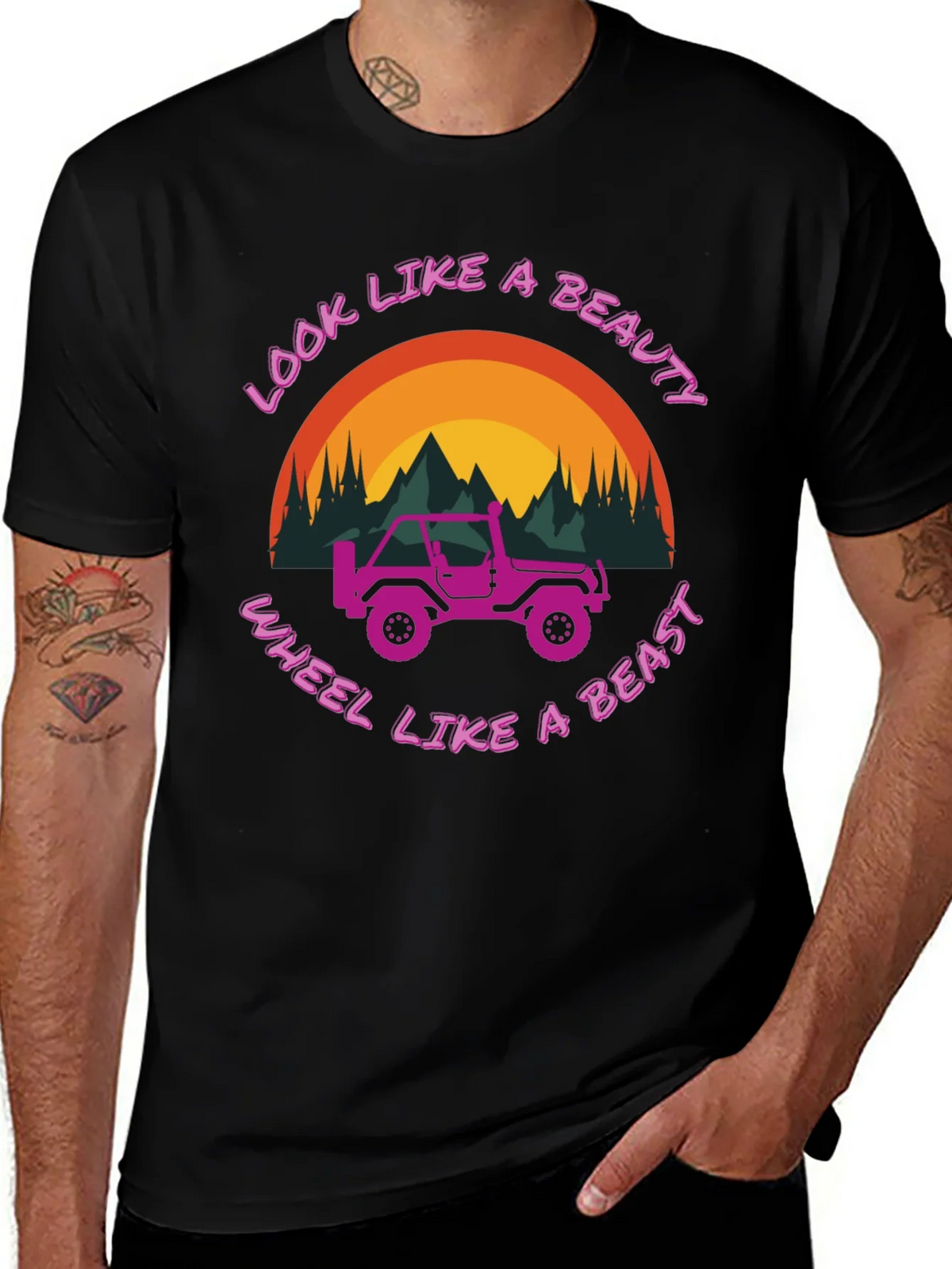 Look Like A Beauty Wheel A Beast T-Shirt product image 1