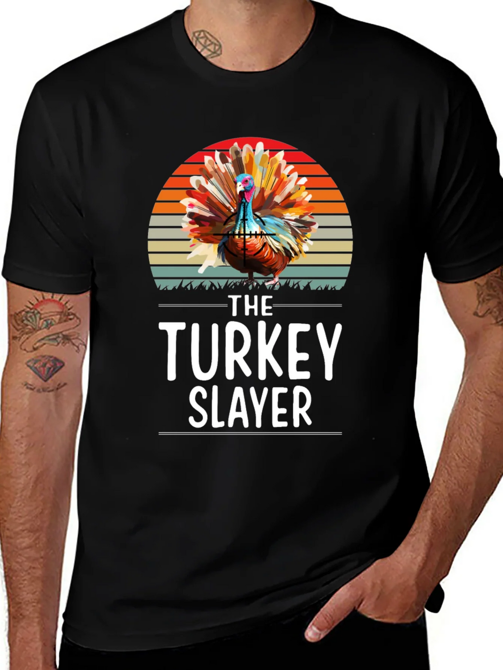 Turkey Slayer Graphic T-Shirt - Thanksgiving Apparel product image 1