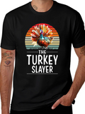 Turkey Slayer Graphic T-Shirt - Thanksgiving Apparel product image 1