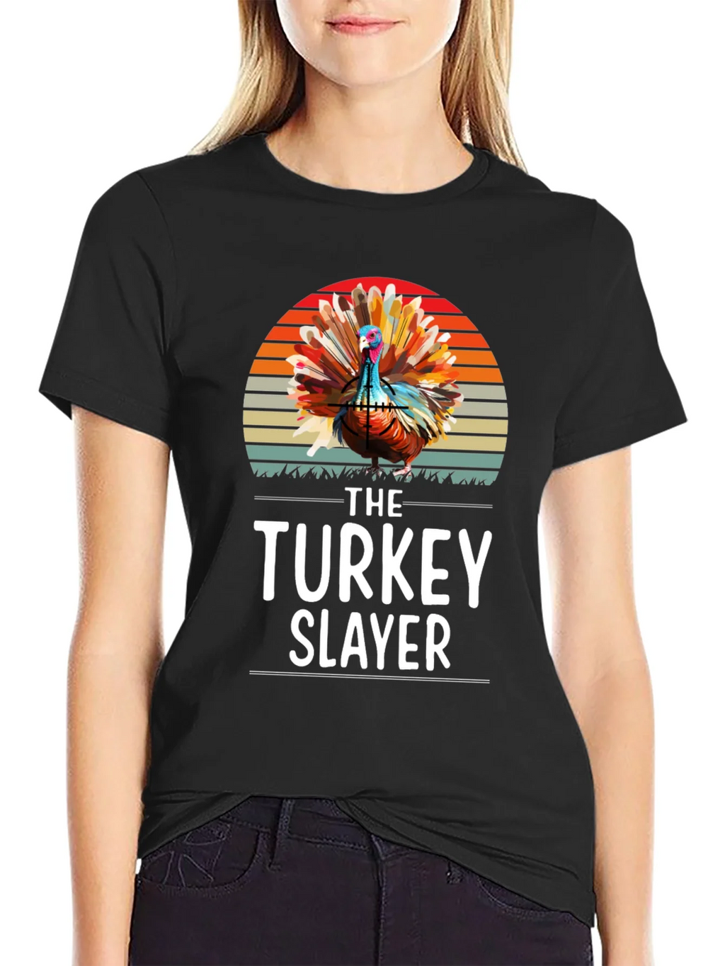 Turkey Slayer Graphic T-Shirt - Thanksgiving Apparel product image 2