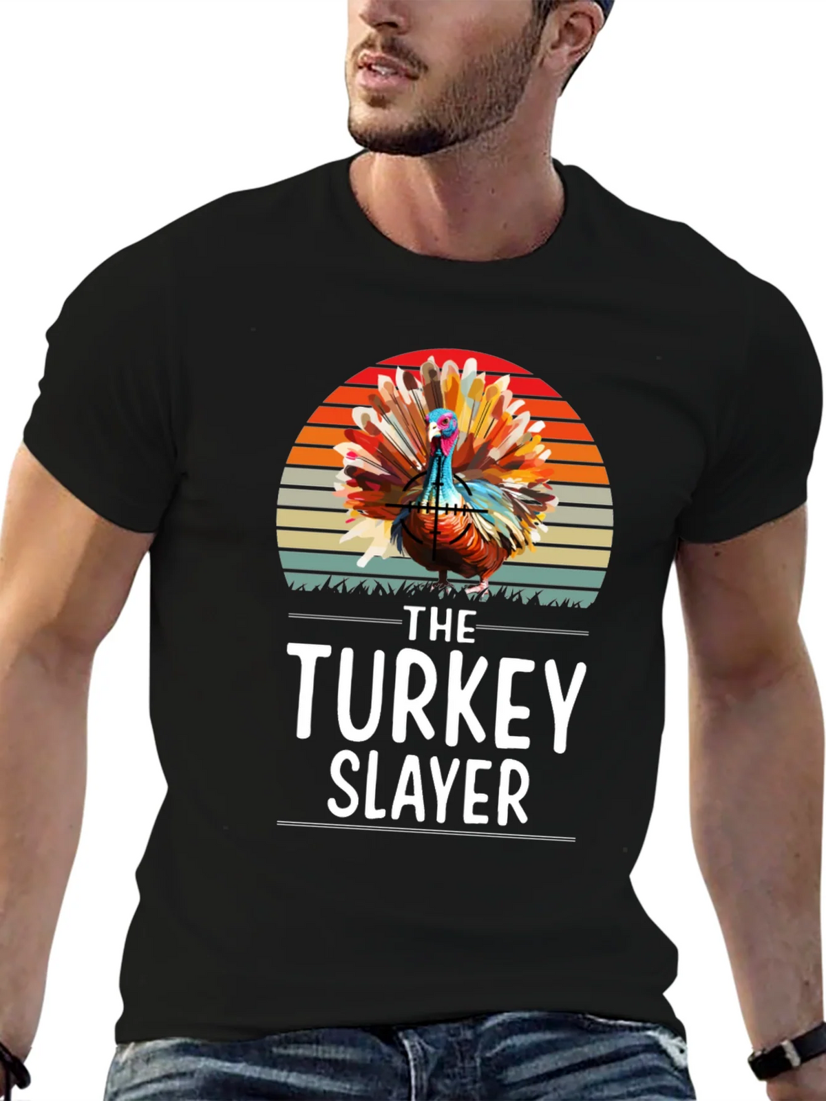 Turkey Slayer Graphic T-Shirt - Thanksgiving Apparel product image 6