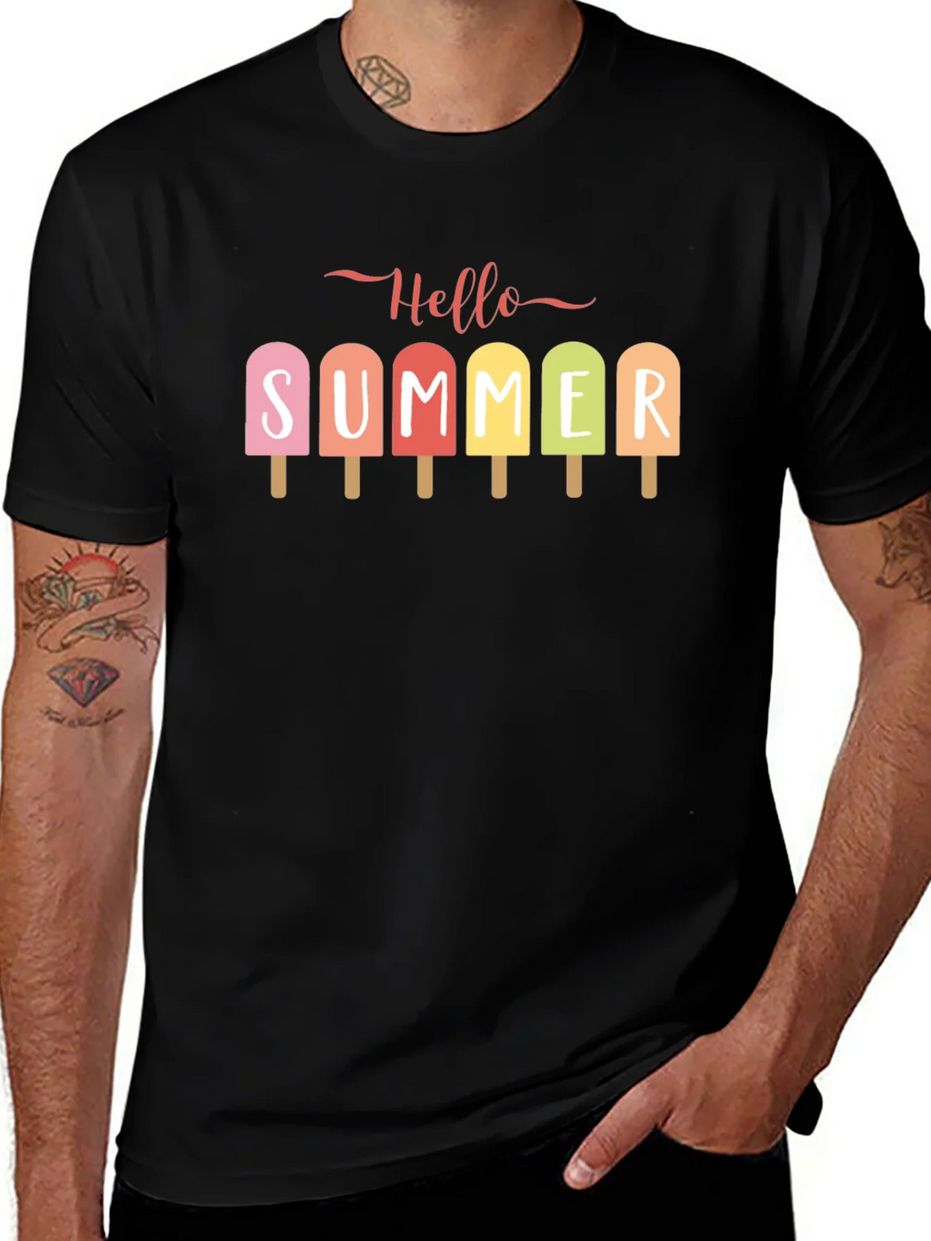 Hello Summer Popsicle Graphic Tee product image 1