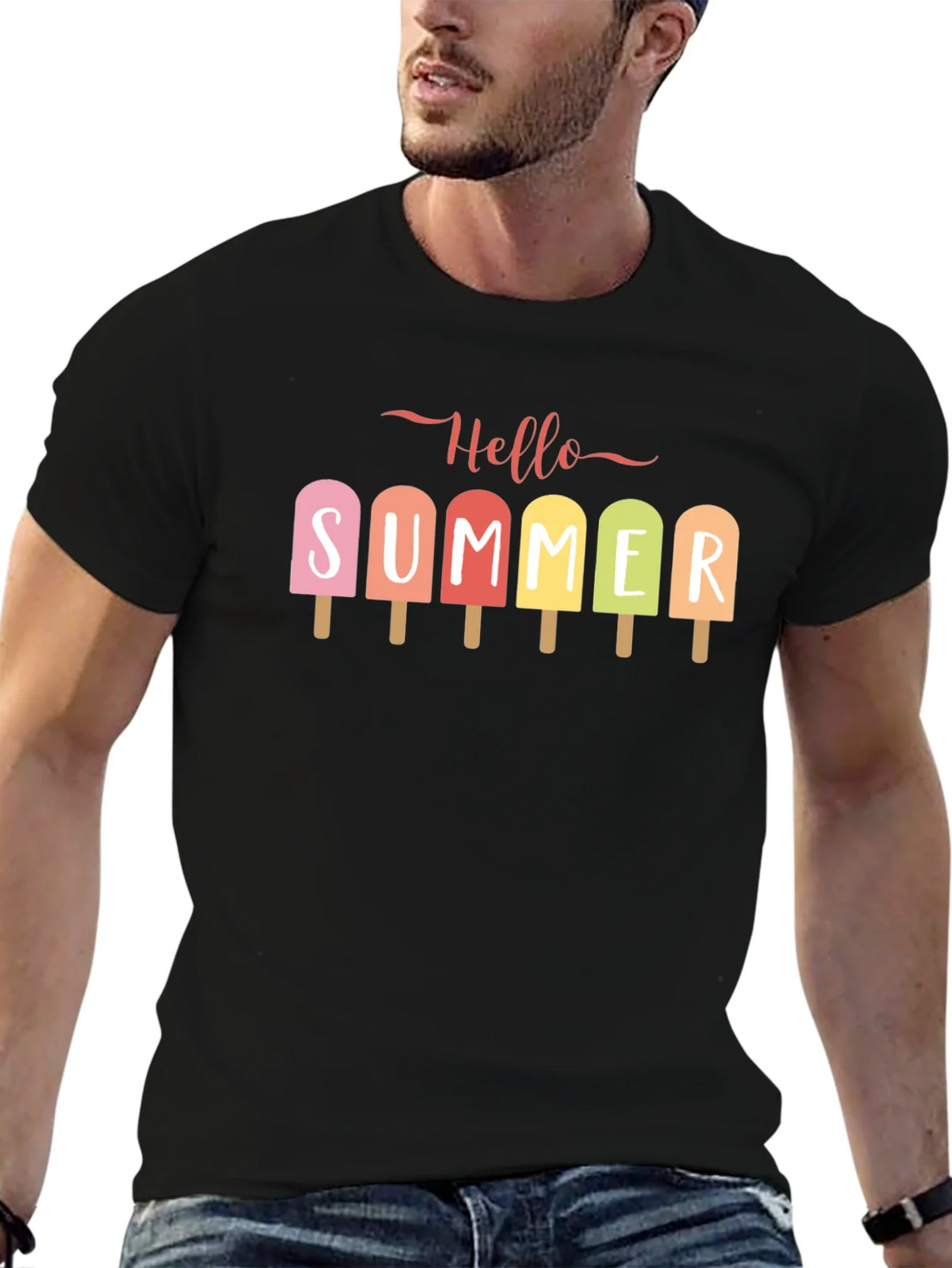 Hello Summer Popsicle Graphic Tee product image 3