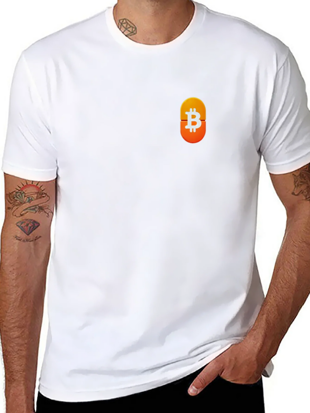 Bitcoin Symbol Black T-Shirt - Crypto Currency Tee product image 2