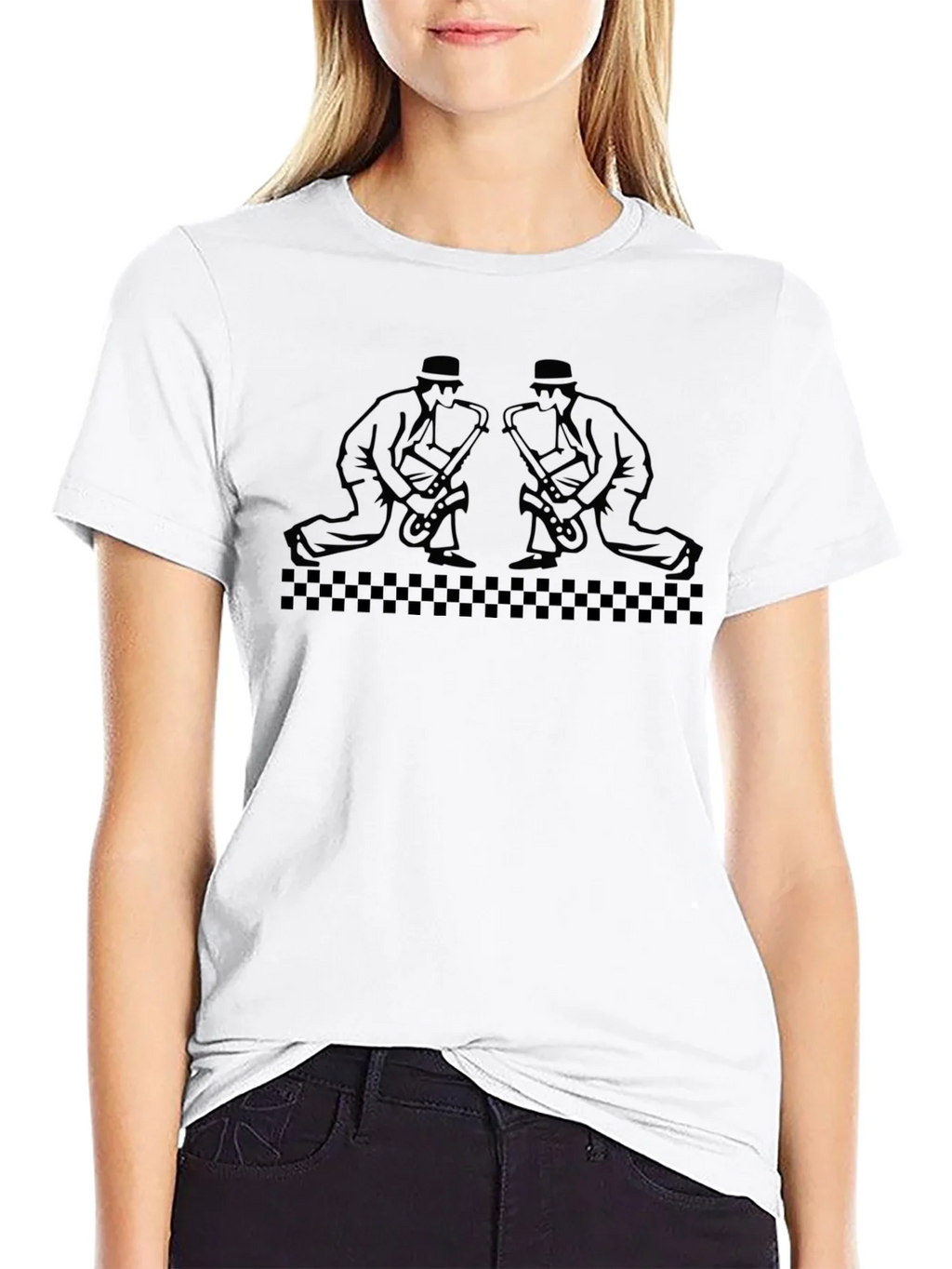 Saxophone Men Graphic Black T-Shirt product image 8