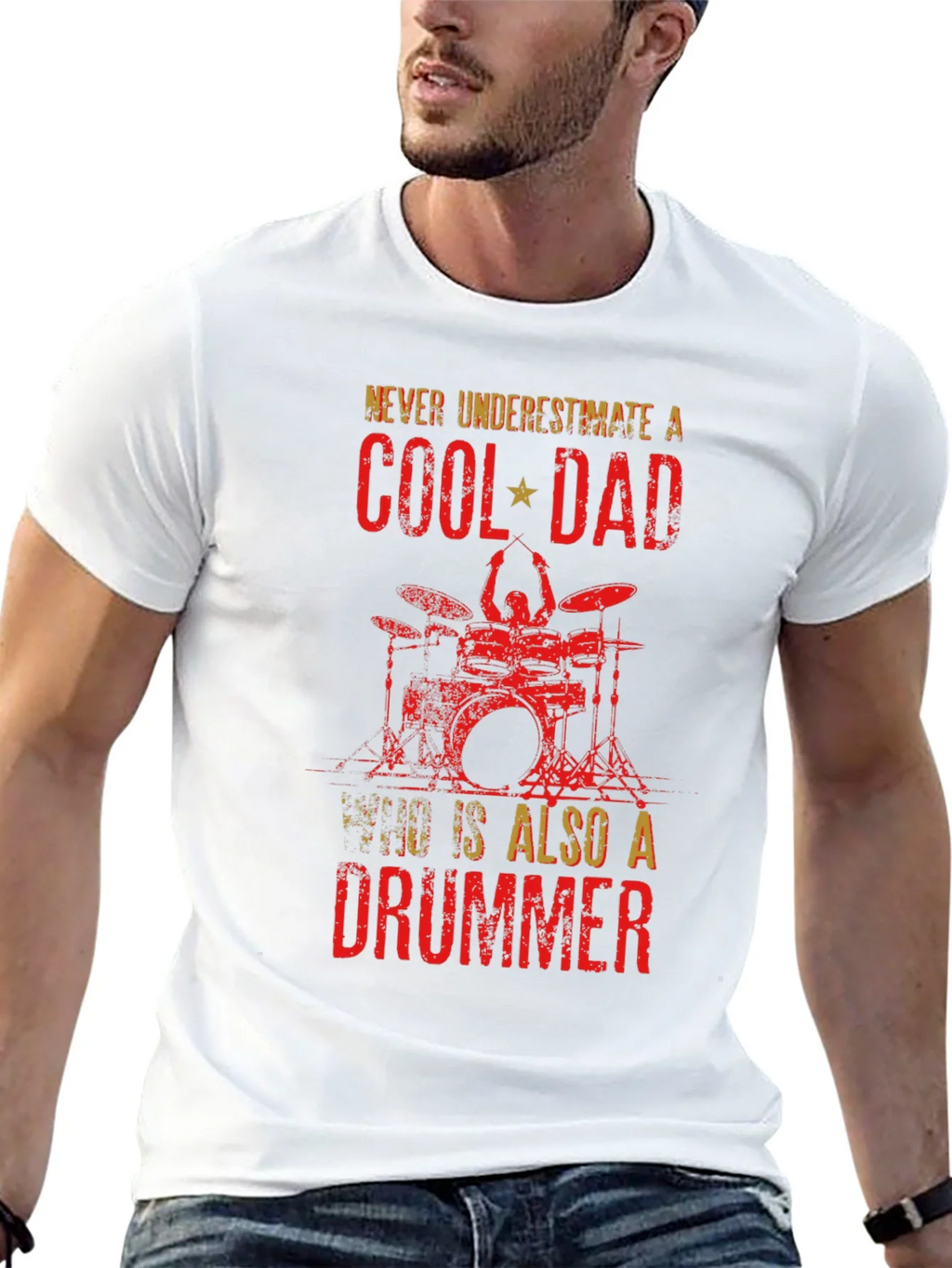 Cool Dad Drummer Graphic Tee - Unique Musician Father Gift product image 12