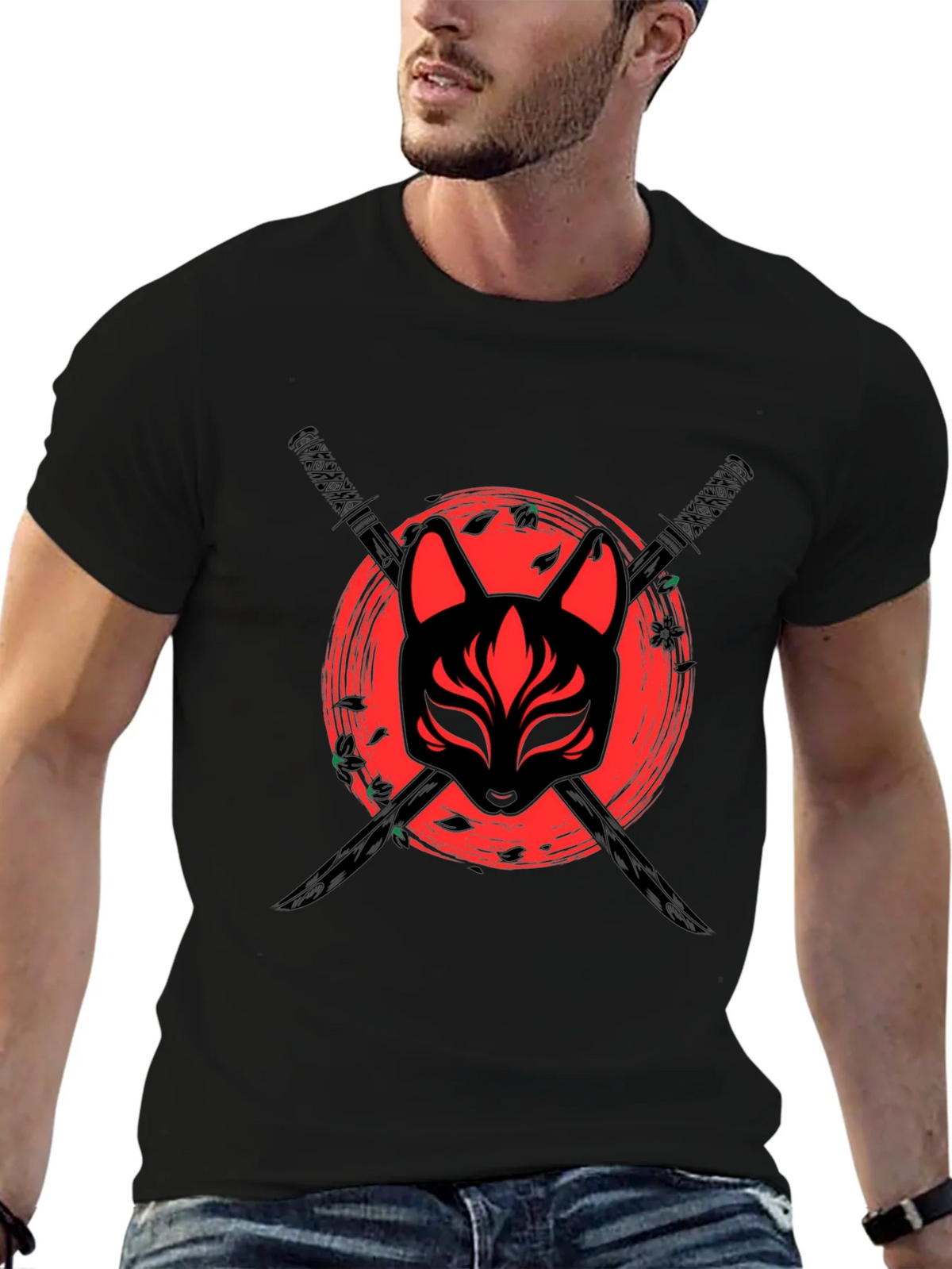 Samurai Fox Mask T-Shirt product image 5