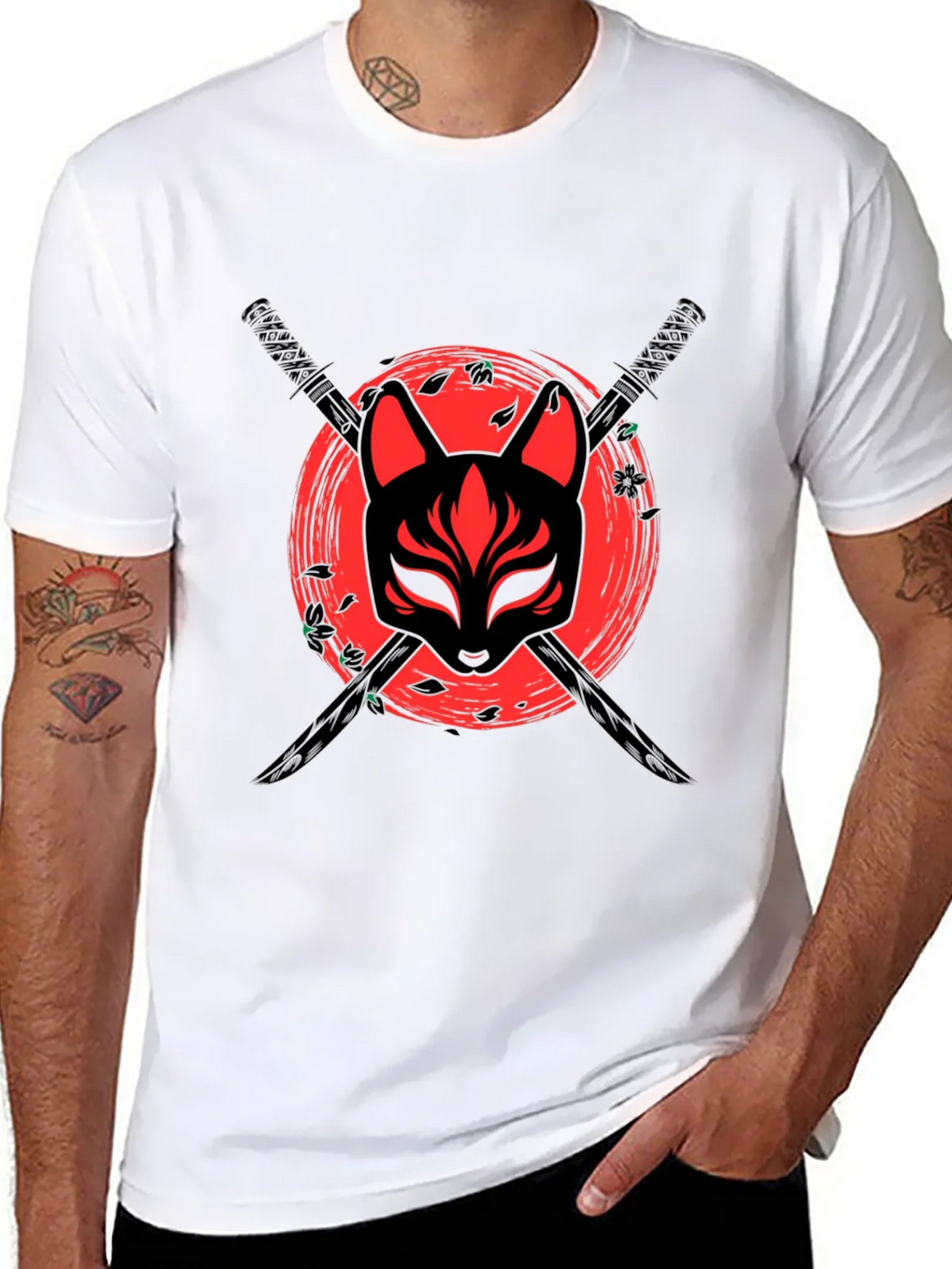 Samurai Fox Mask T-Shirt product image 6