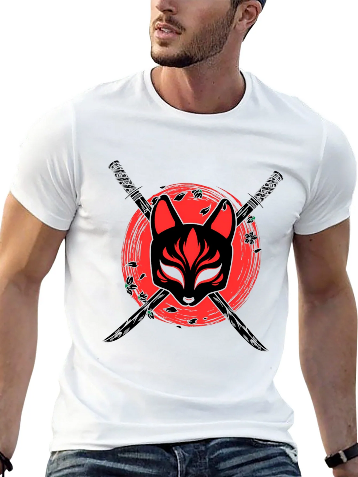 Samurai Fox Mask T-Shirt product image 11