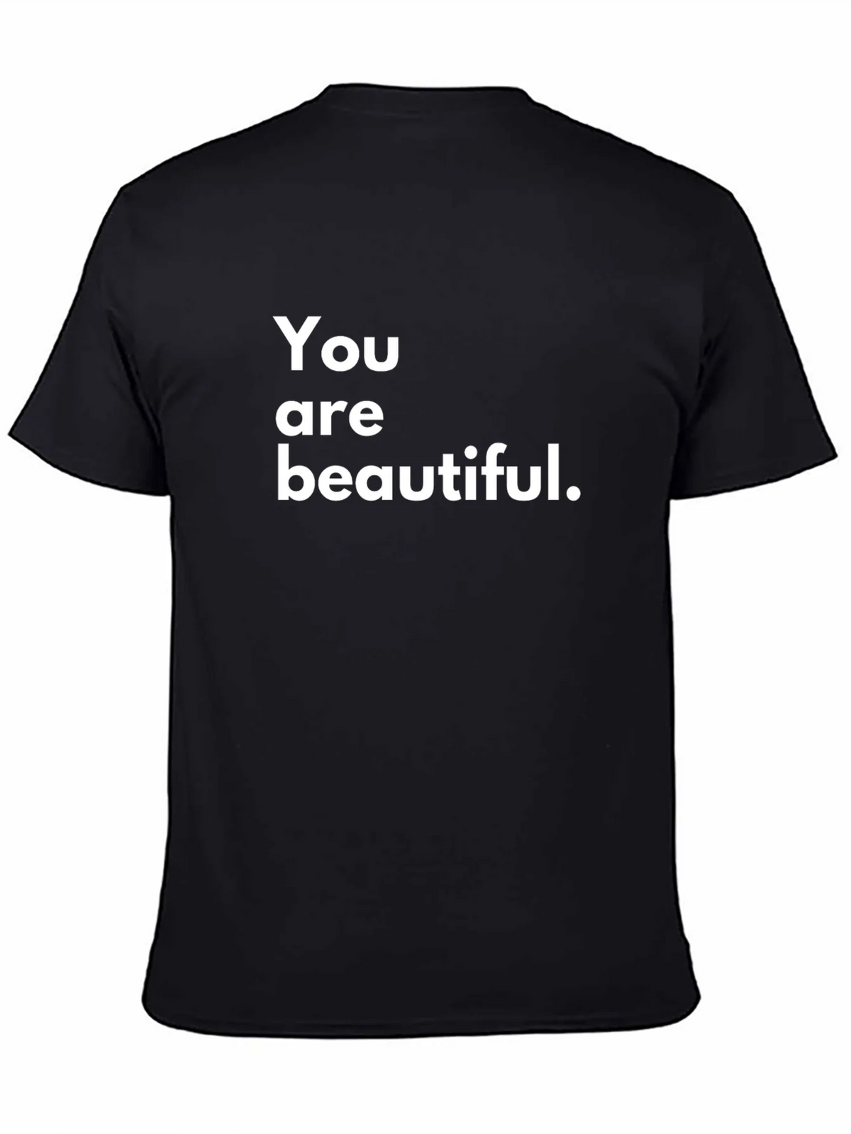 You Are Beautiful T-Shirt - Black Crew Neck Tee product image 4