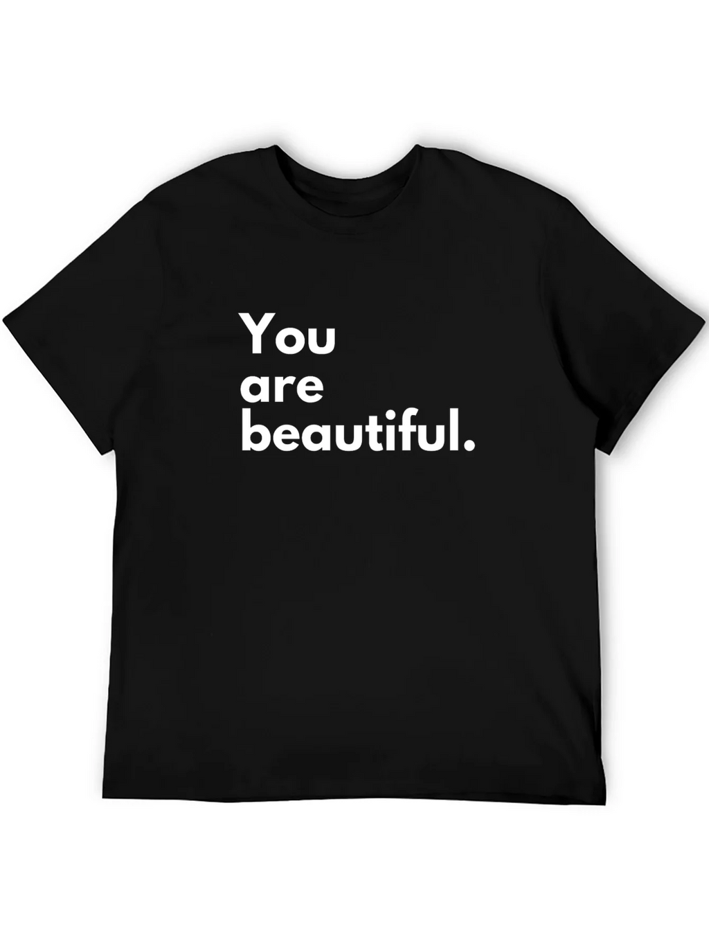 You Are Beautiful T-Shirt - Black Crew Neck Tee product image 5